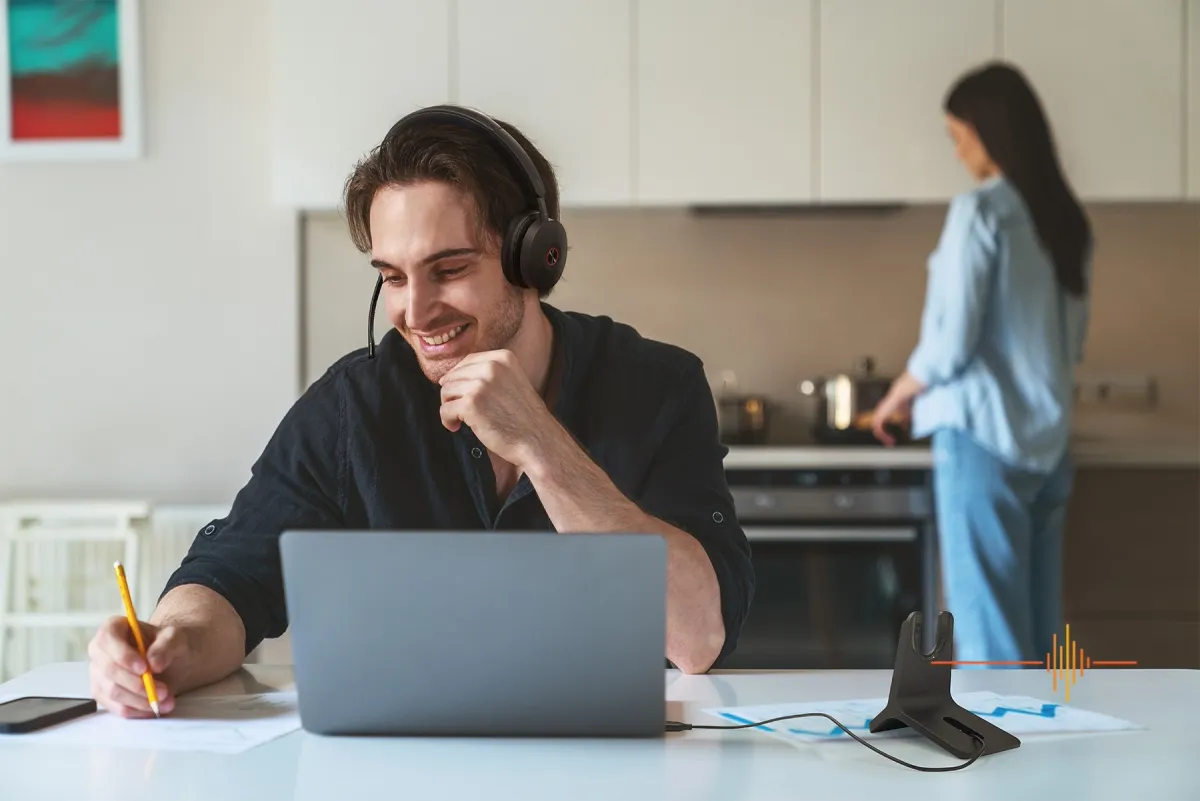 Yealink headset close-up