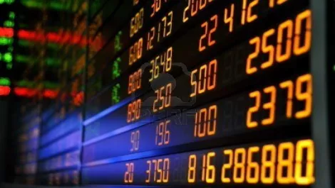 8622626 display of stock market quotes