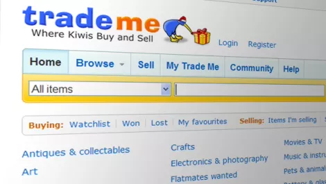 Trade me website file photo 2