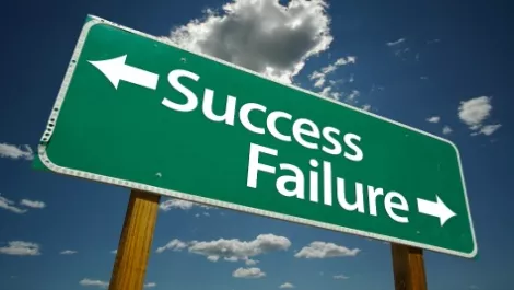 Success failure sign
