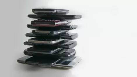 Smartphone pile