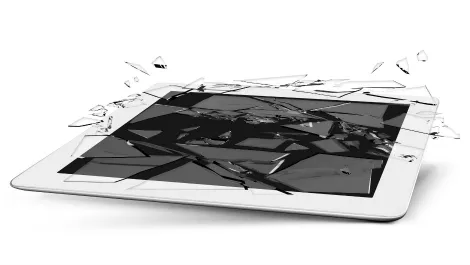 Smashed tablet