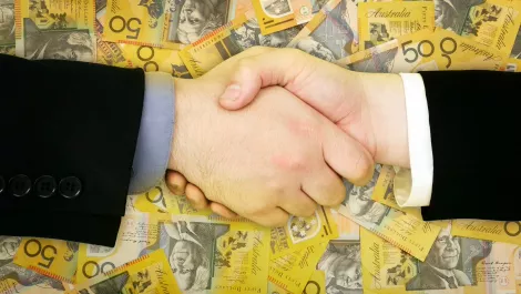 Handshake au dollars
