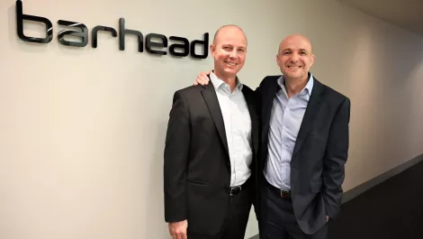 Ken struther ceo and co founder of barhead and john orriock co founder of barhead