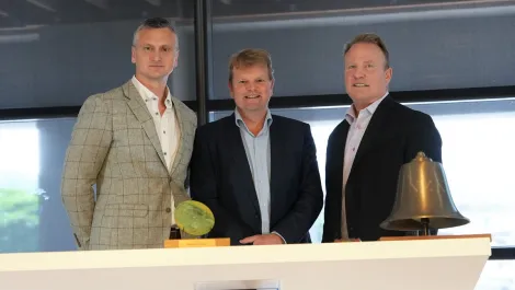 Nick lissette  bpg ceo  mark peterson  nzx ceo  and tim crown  bpg chair 