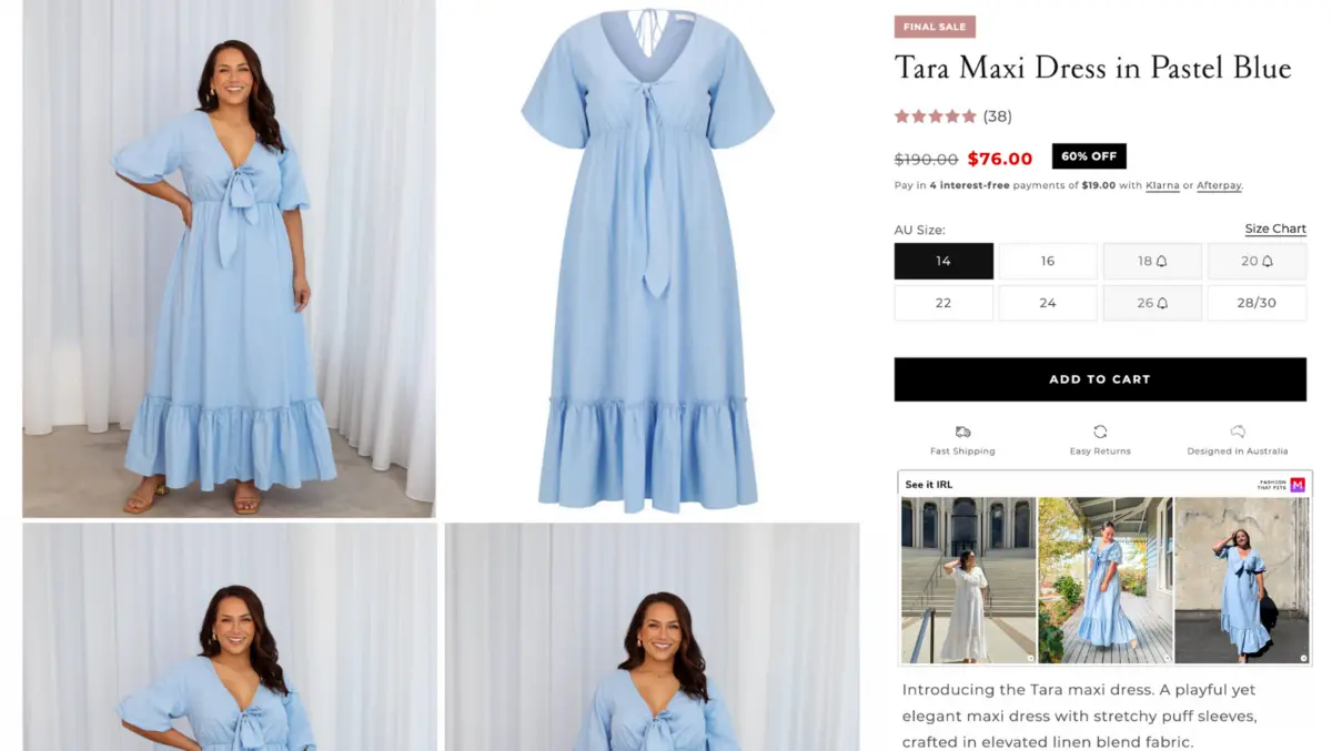 Mys tyler fitcheck product page