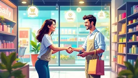Shopper store clerk handshake loyalty rewards retail southeast asia