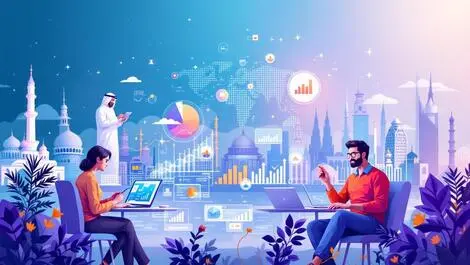 Small business owners using digital ai tools for growth global india middle east