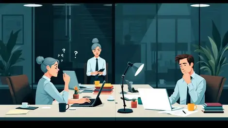 Australian office workers modern office stress burnout job stability