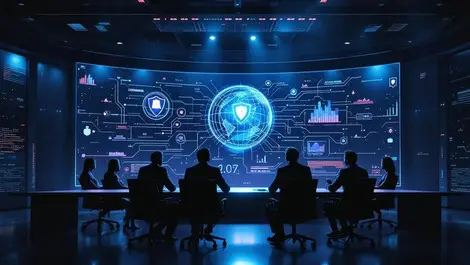 Us corporate boardroom cyber risk dashboard ai threat monitoring