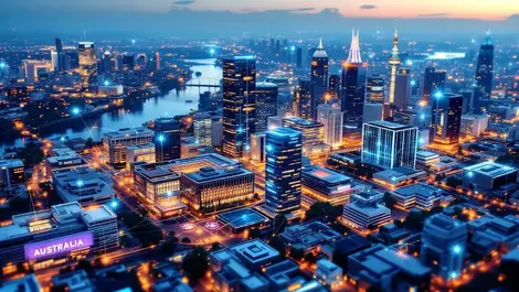 Sydney edge ai cityscape network data centers hospitals retail