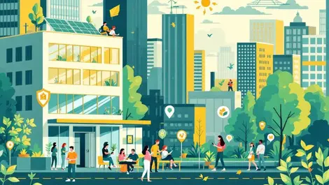 Manchester green tech cityscape community hub online safety low carbon