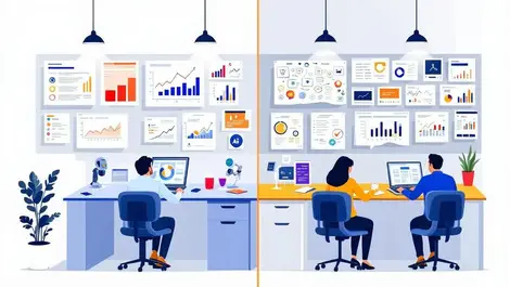 Office ai productivity vs manual error fixing charts contrast