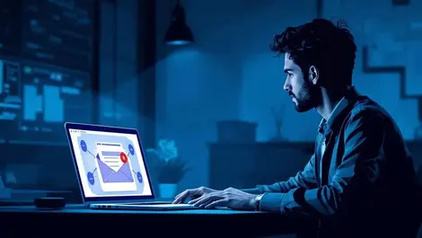 Moody office worker phishing remote access cursor corporate net