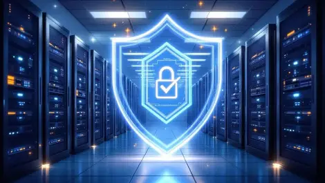 Secure data center nas cloud servers translucent shield security